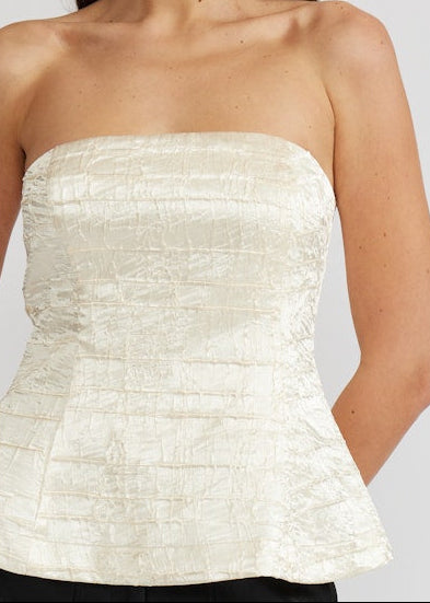 TEXTURED HOLIDAY TOP