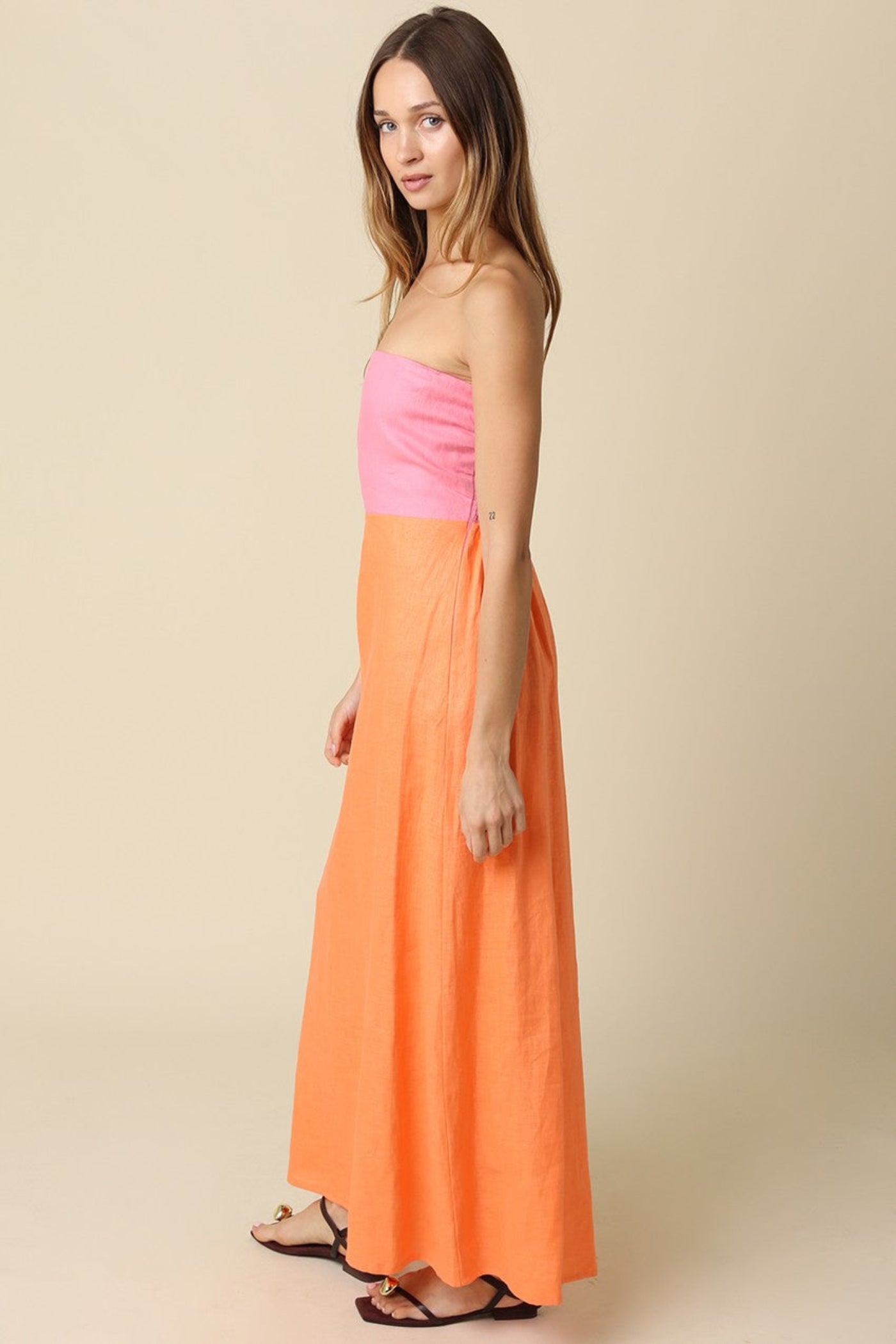 ANASTASIA STRAPLESS MAXI DRESS