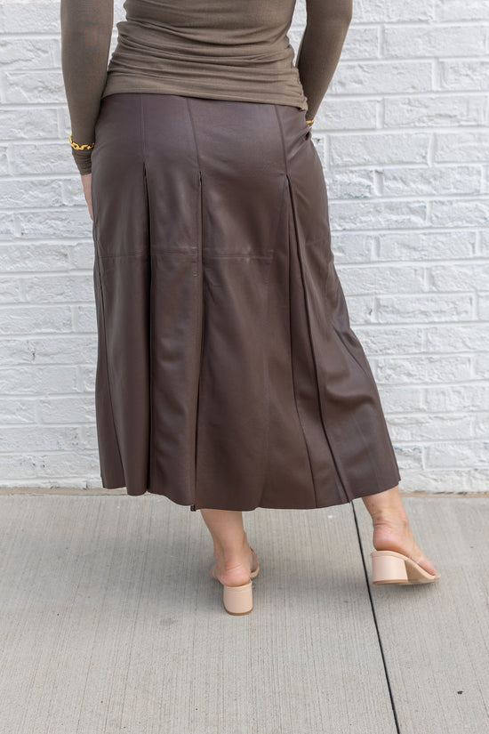 Load image into Gallery viewer, CLARA LEATHER SKIRT
