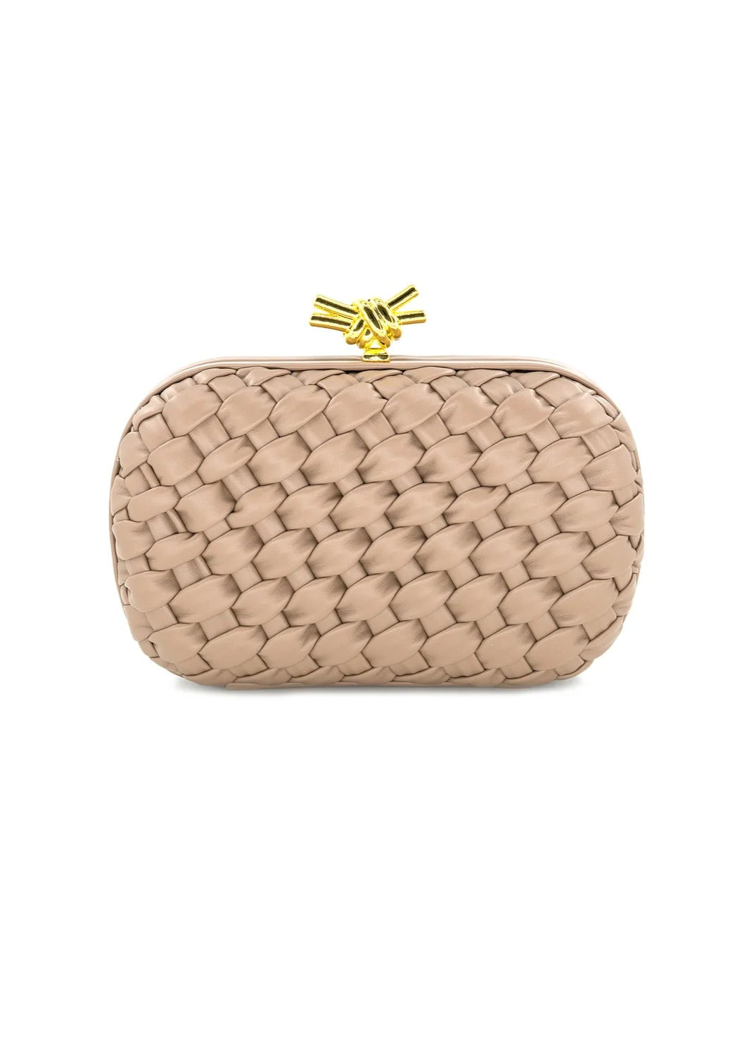 BC HANDBAG WOVEN CLUTCH WITH REMOVABLE CHAIN