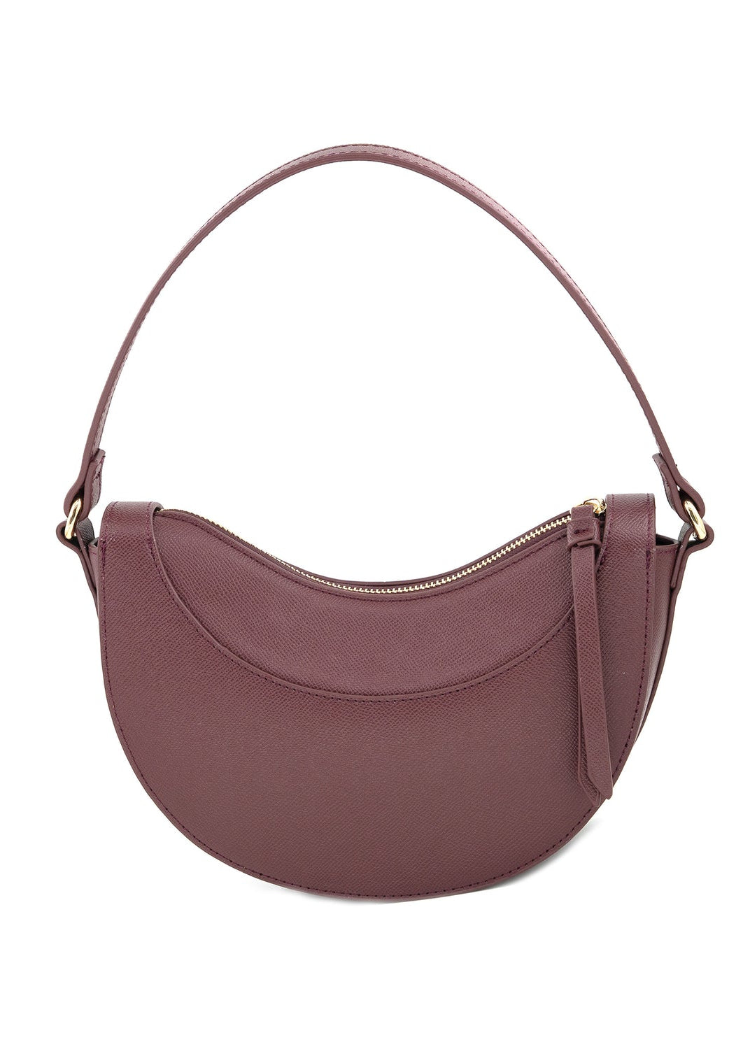 BURGANDY CRESCENT SHOULDER BAG