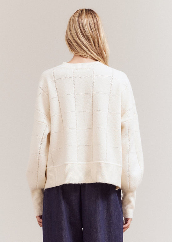 CREAM KNIT SWEATER