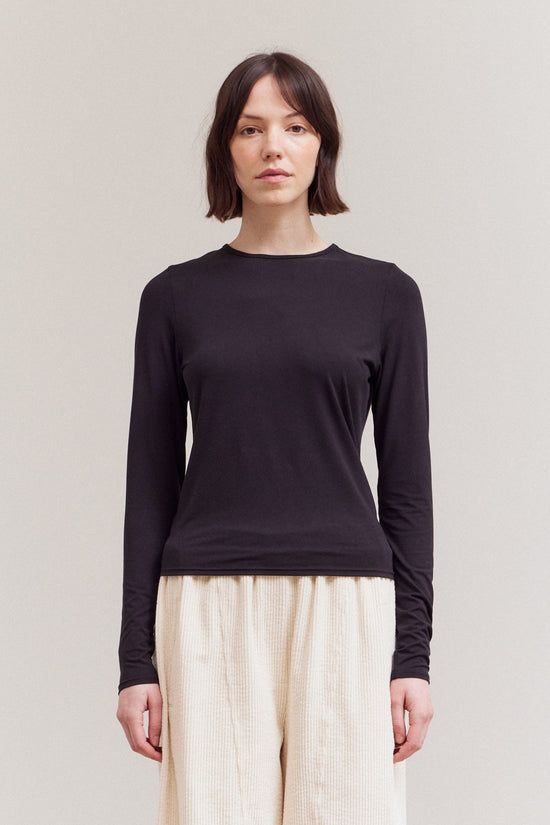 black long sleeve top