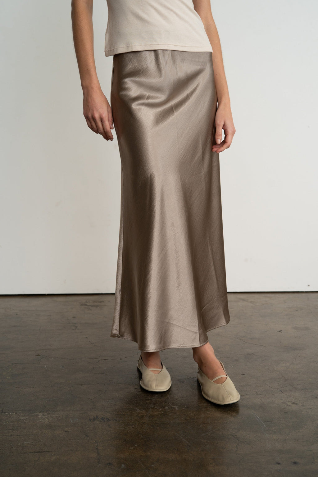 SABRINA SATIN LONG SKIRT – K|LA Boutique