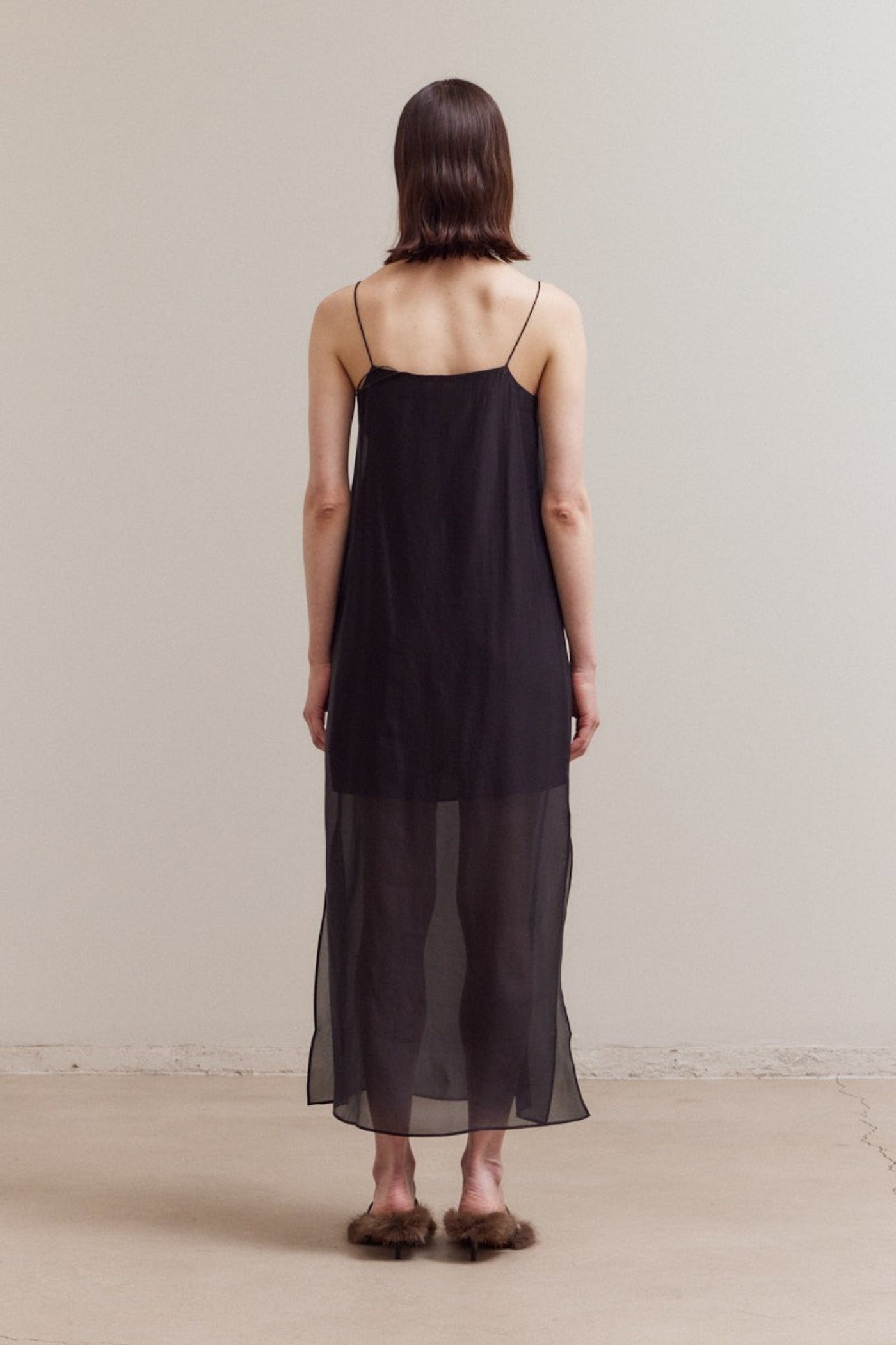 GRADE & GATHER SPAGHETTI STRAP MAXI DRESS