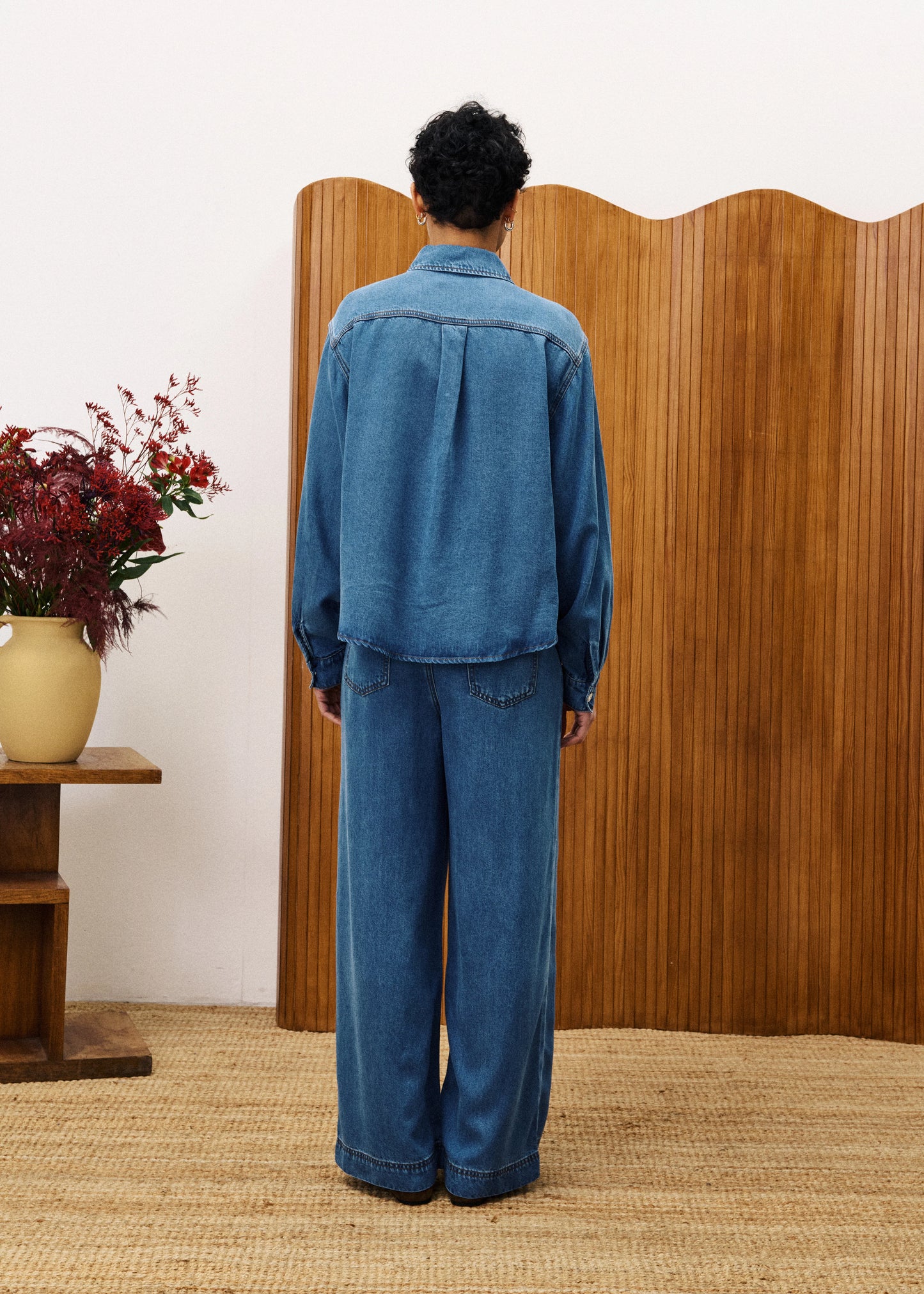 BALSAMINE BLUE DENIM PANTS