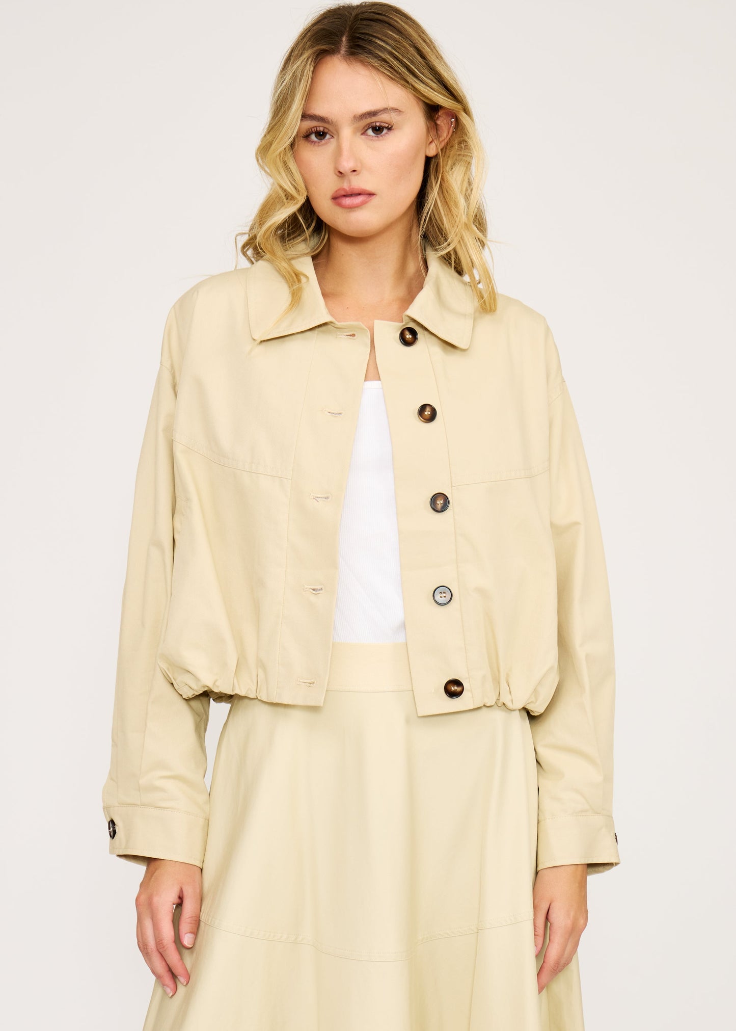 CROPPED UTILITY BUBBLE JACKET