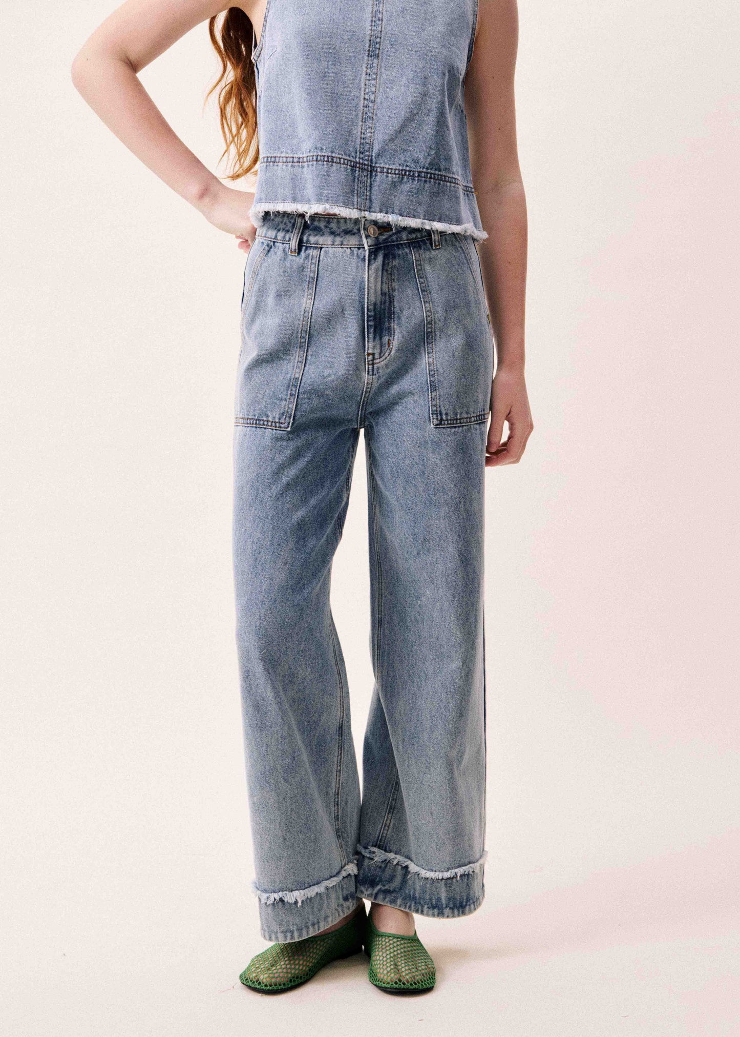 SAPHIRA WIDE-LEG JEANS