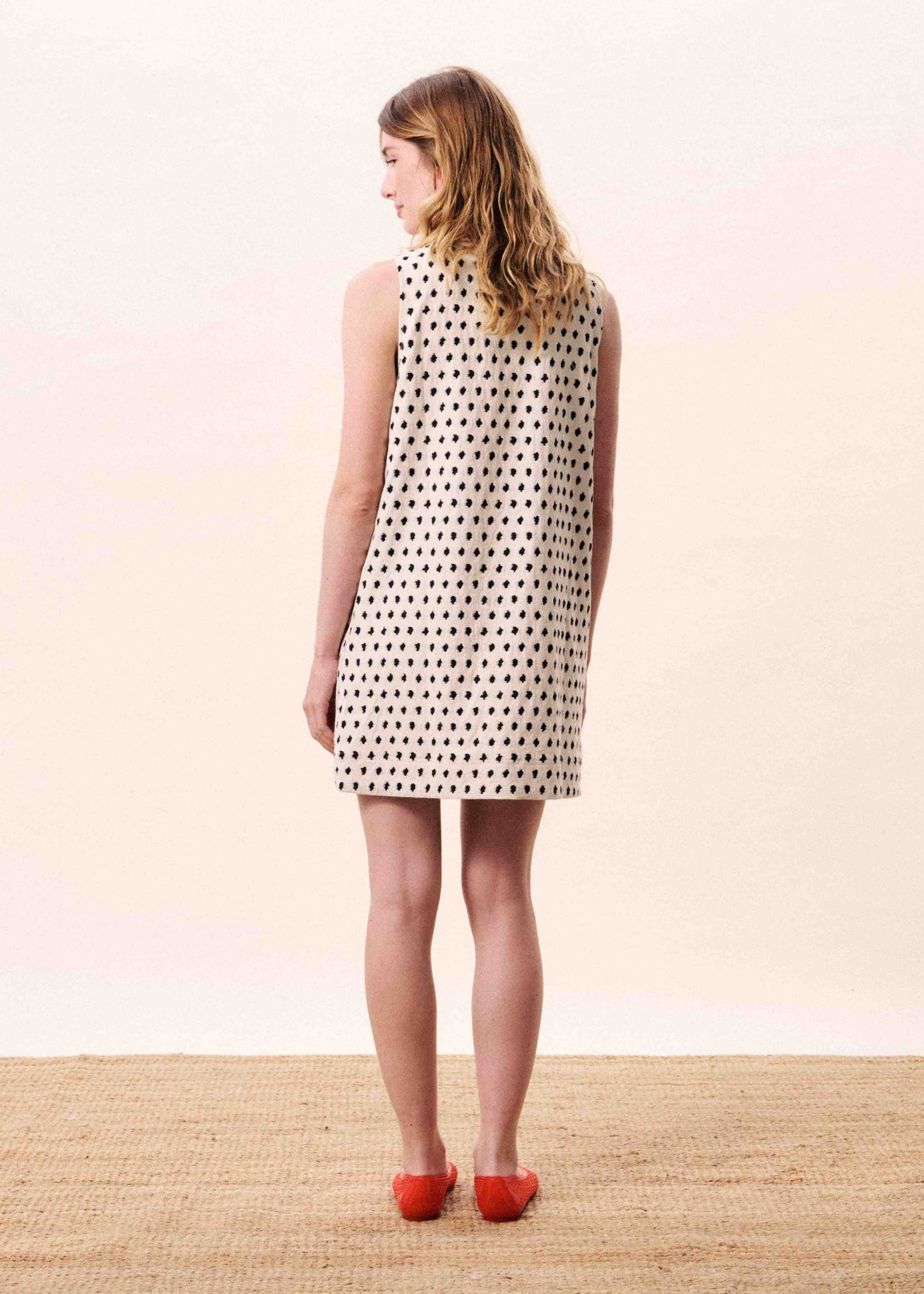 TAMARINIA CREAM DIAMOND DRESS