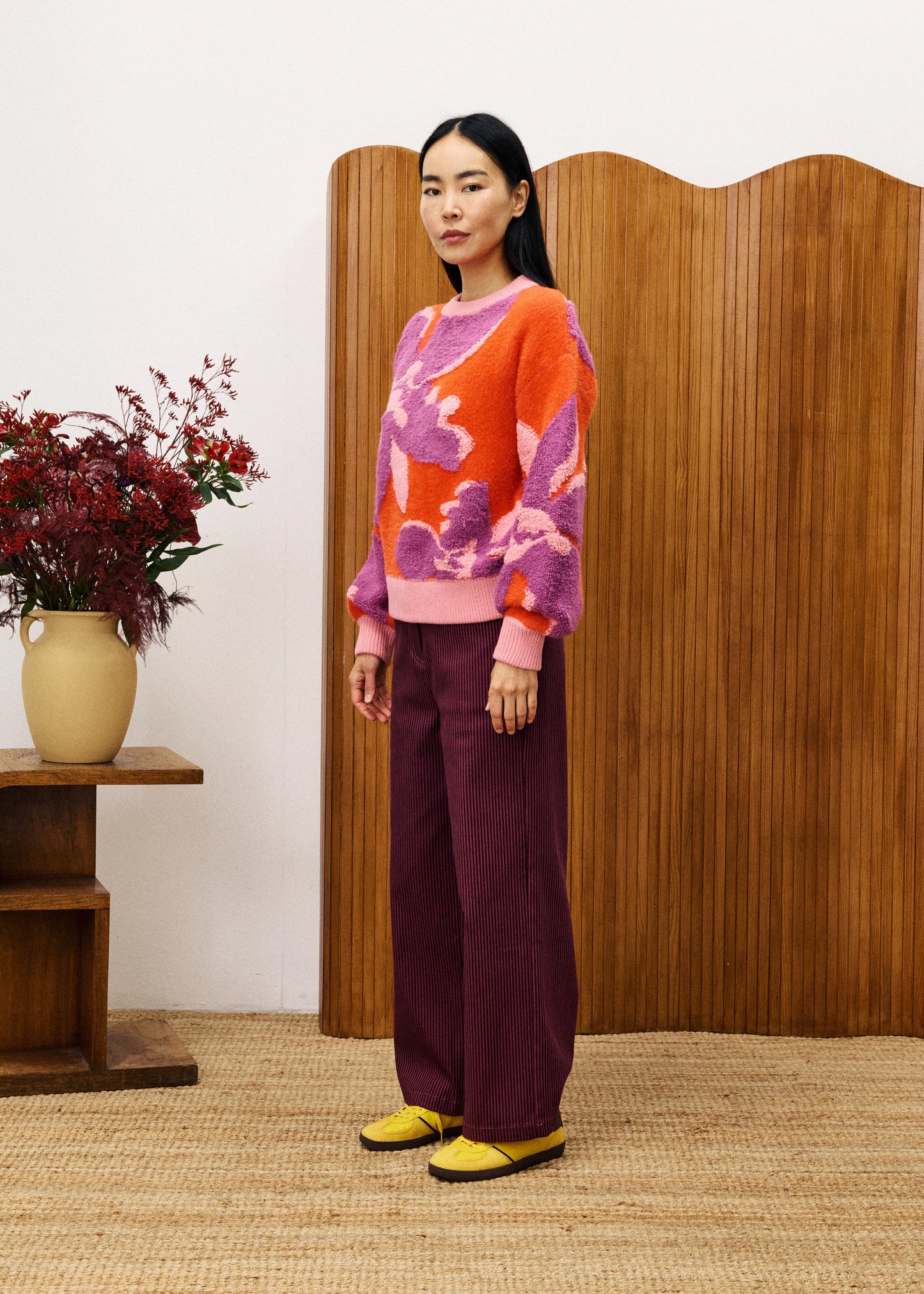 AYME ORANGE KNIT SWEATER