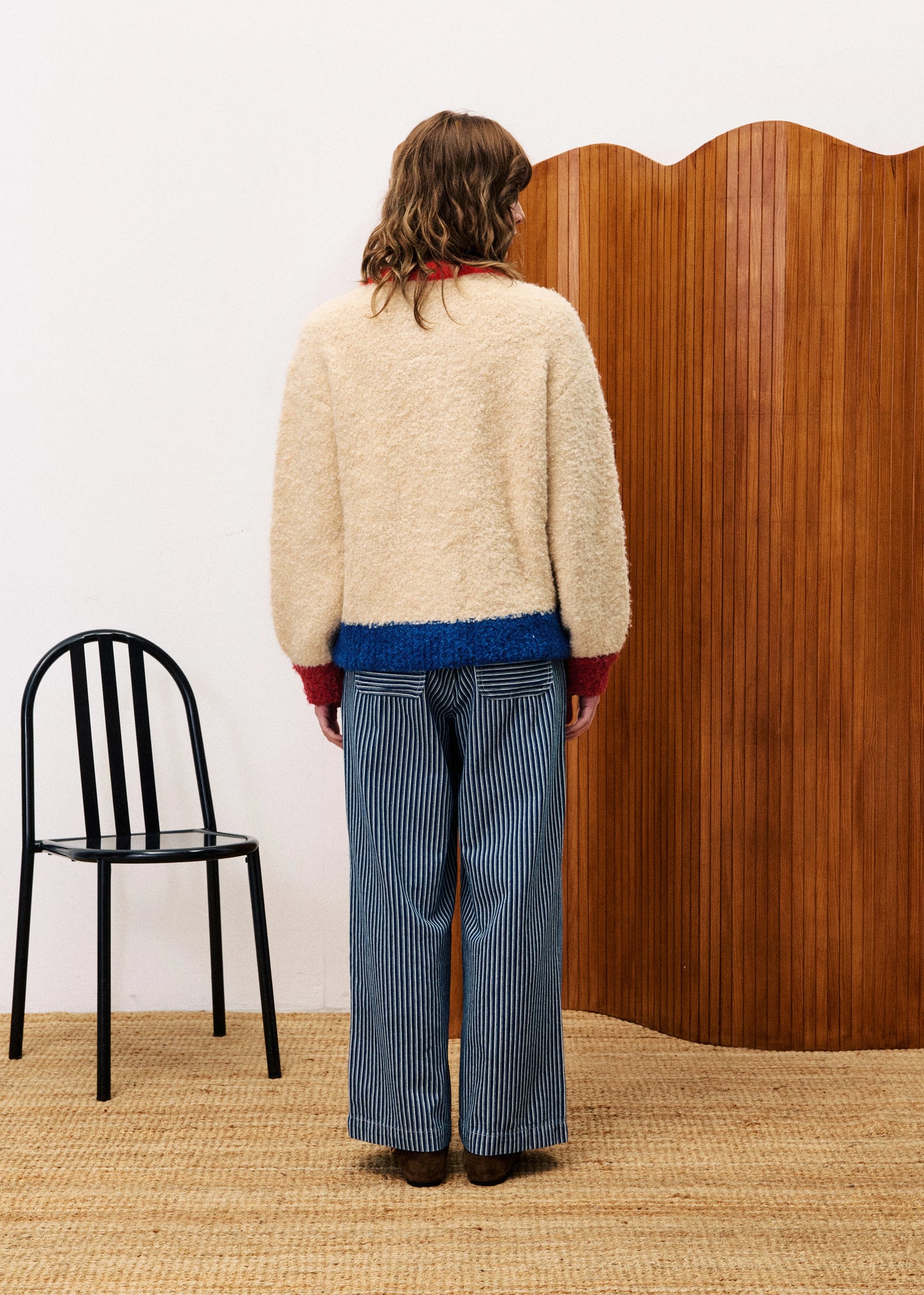 FRNCH CYCLAMEN CREAM KNIT CARDIGAN