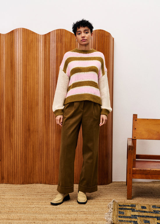 STRIPED LONSLEEVE TOP