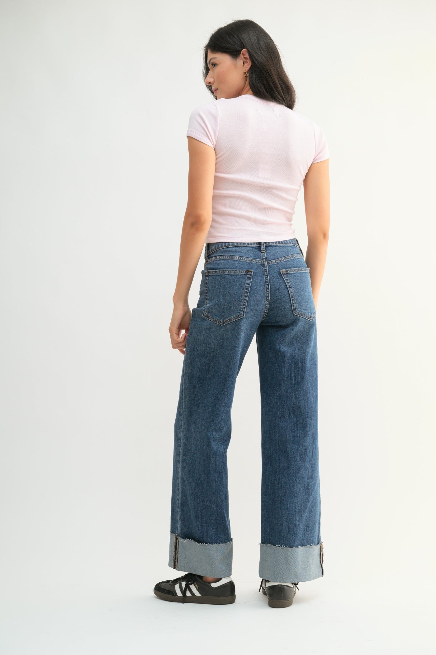 Just Black Denim Cuffed Jeans