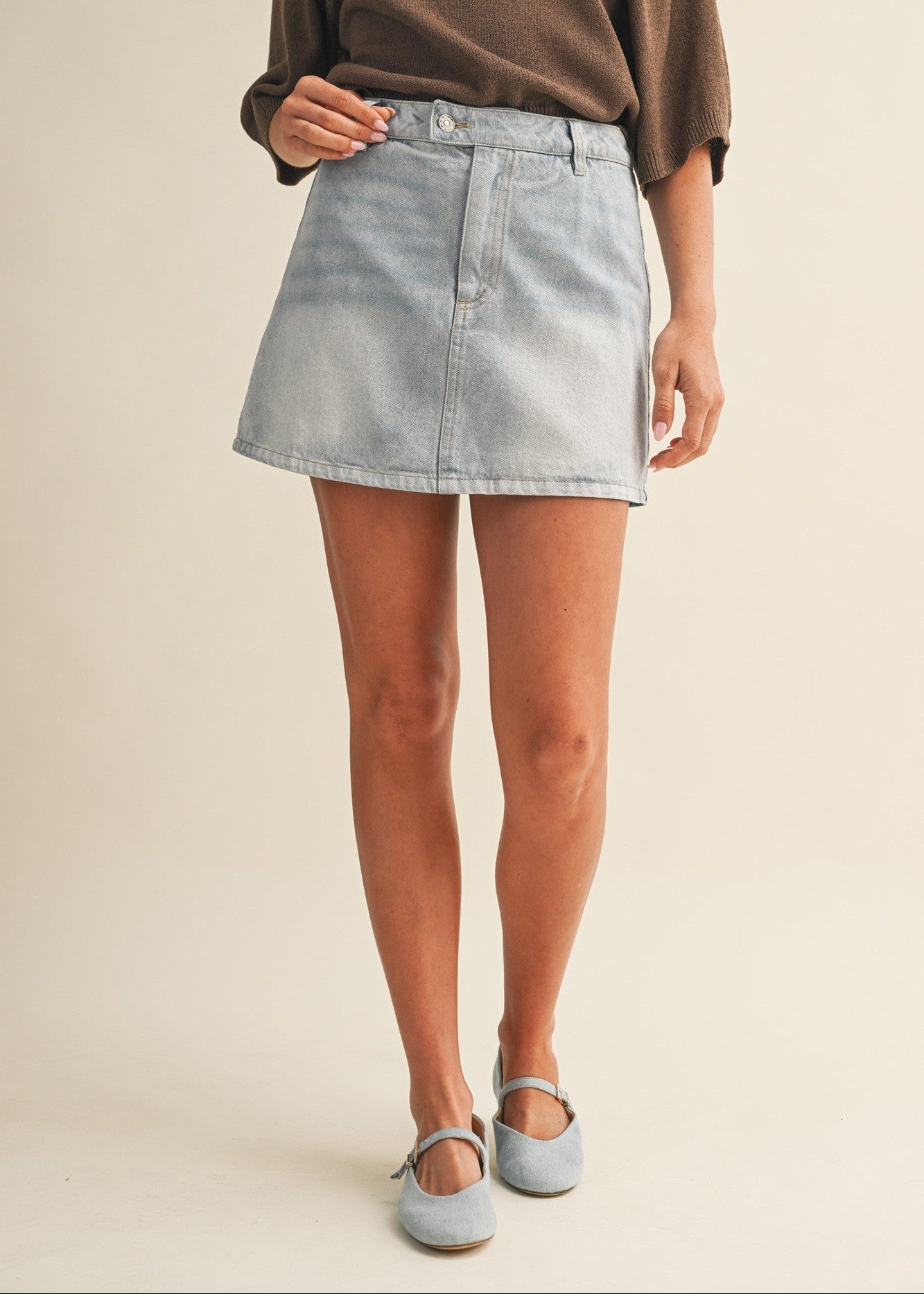 JESSE DENIM MINI SKORT