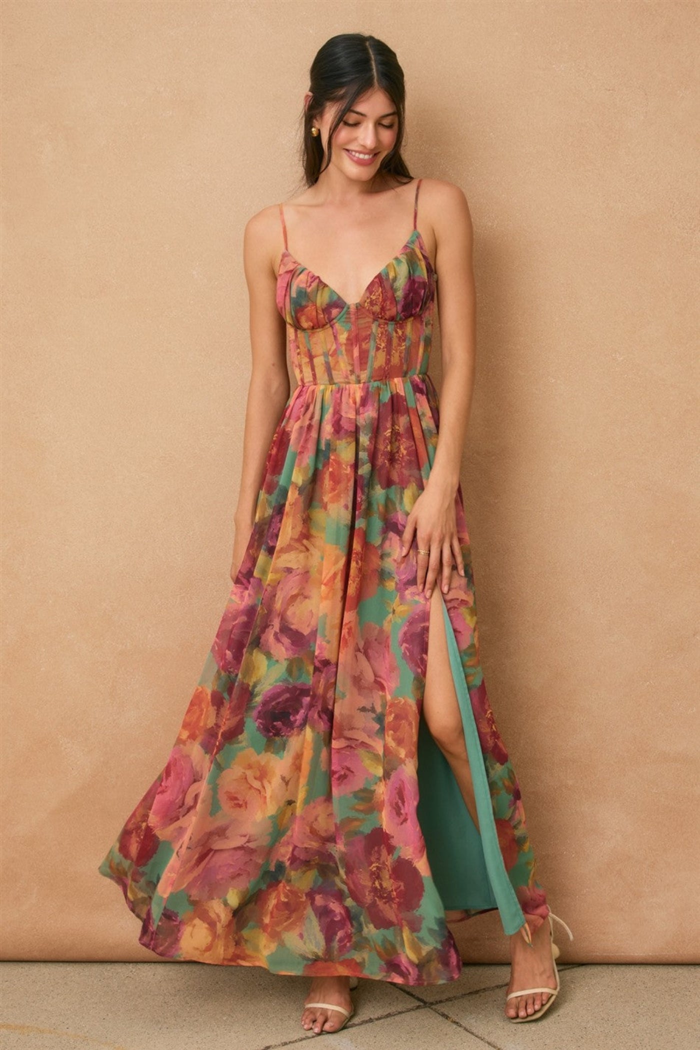 EMILY FLORAL MAXI DRESS