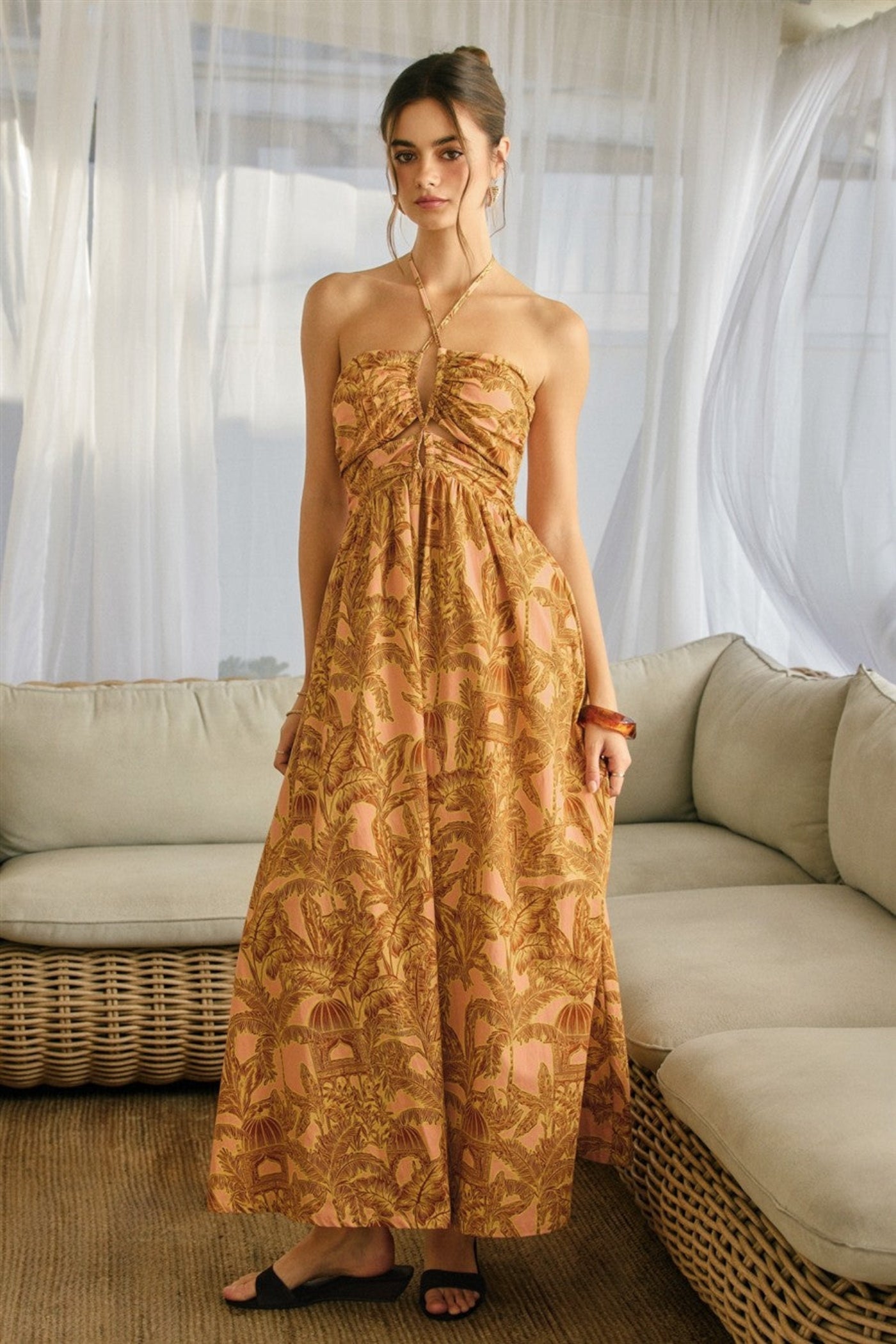 JILLIAN HALTER MAXI DRESS