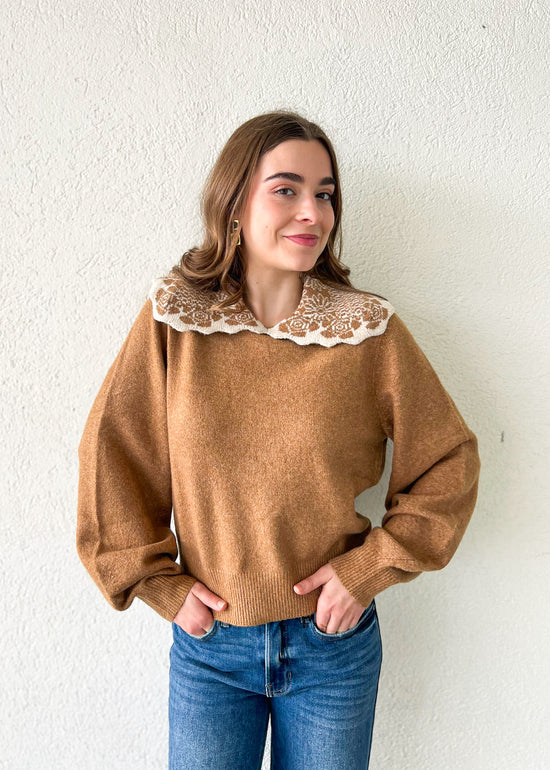 LONGSLEEVE CAMEL SWEATER