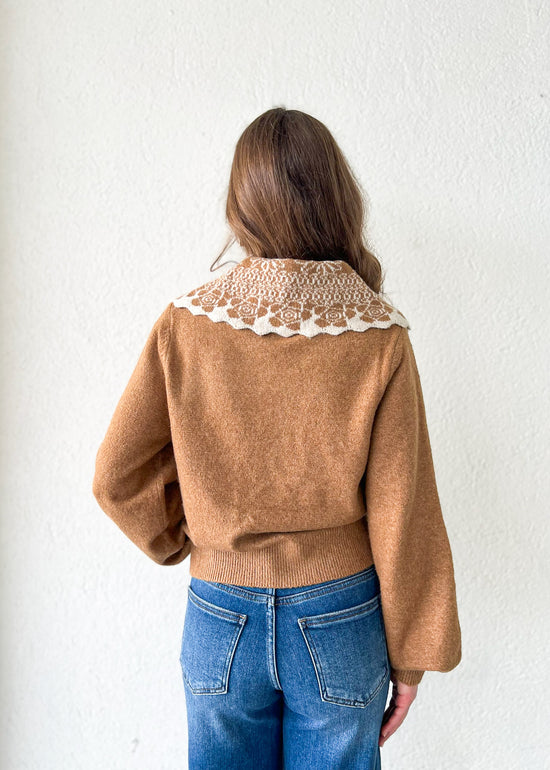 KNIT CAMEL SWEATER