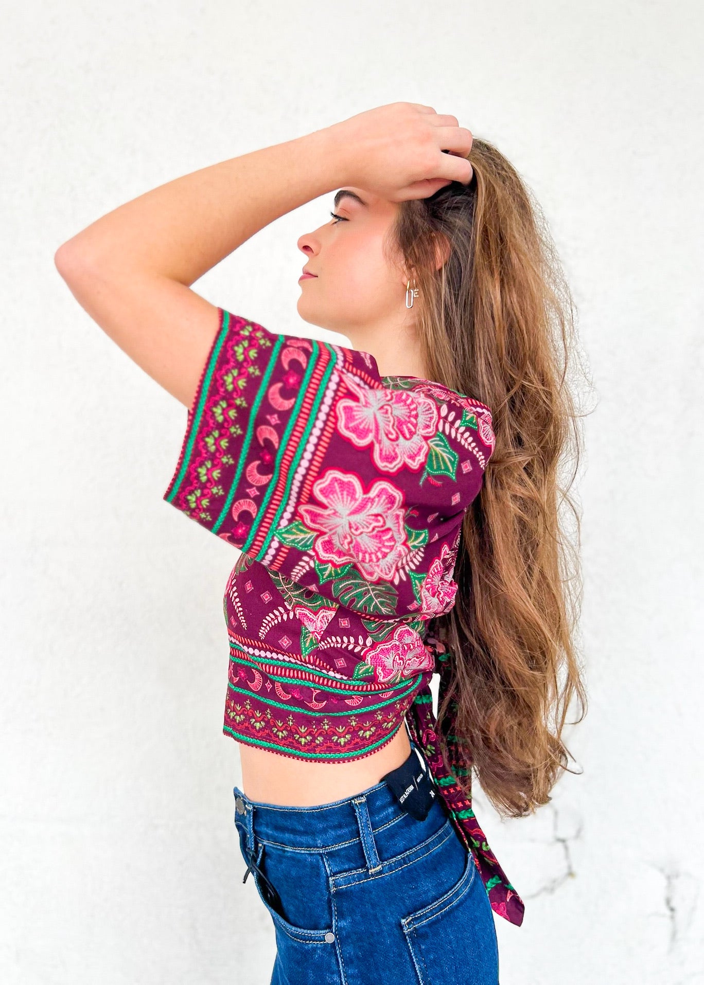 SHORT SLEEVE BOHO TOP