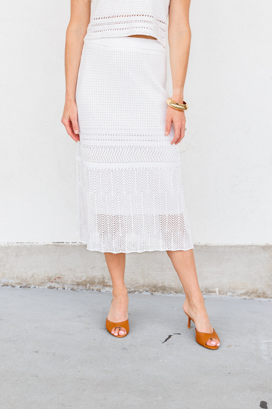 BRYSON CROCHET MIDI SKIRT K|LA Boutique BRYSON CROCHET MIDI SKIRT K|LA Boutique