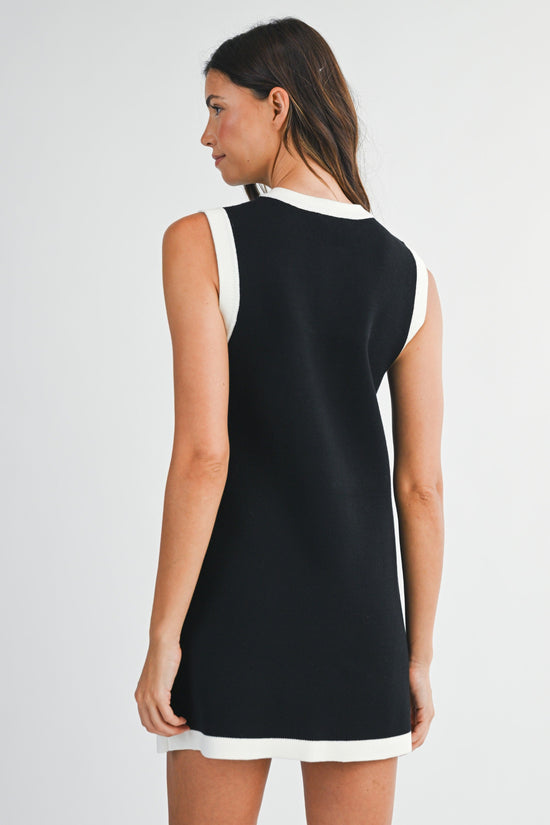 SALLY BLACK MINI DRESS