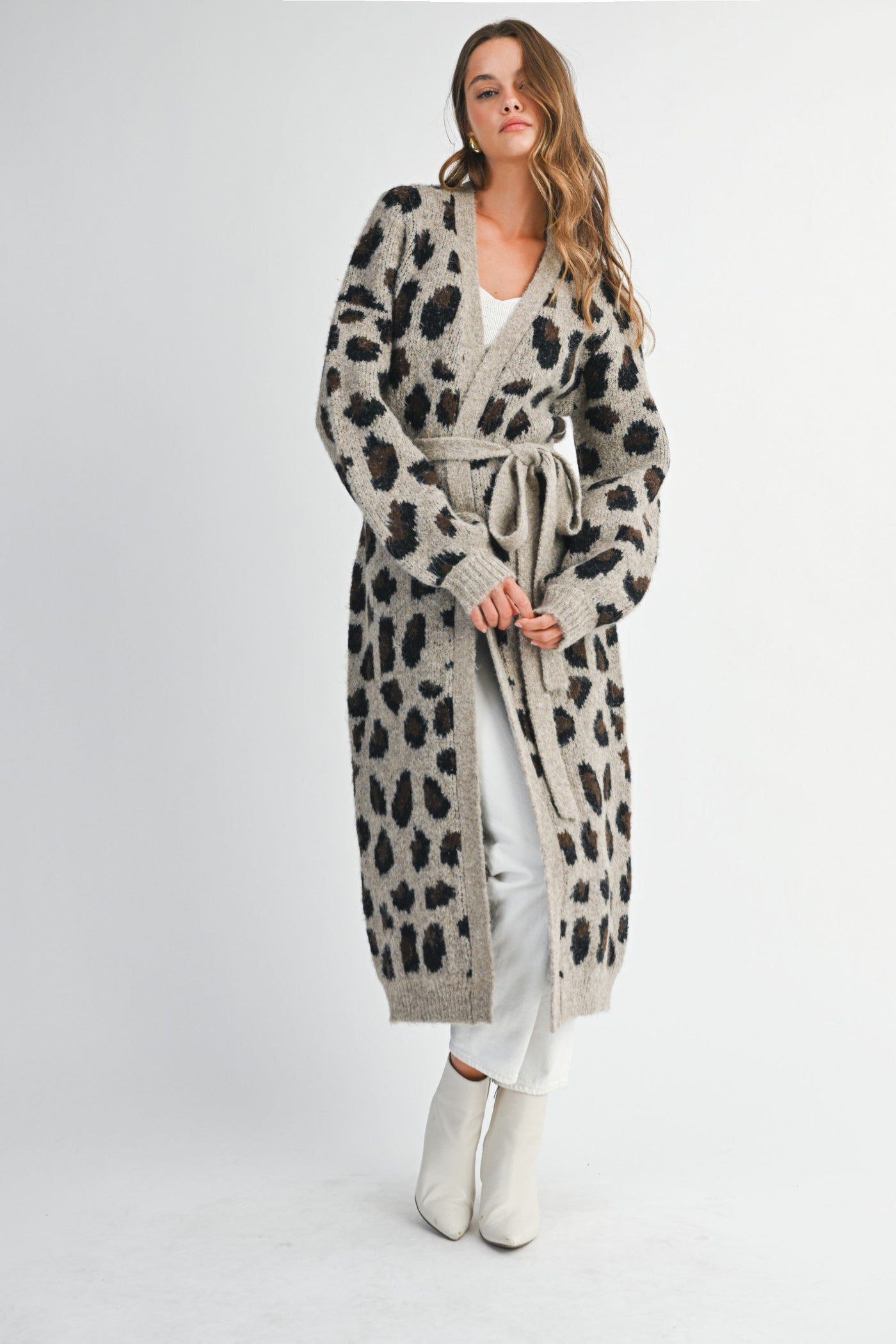 JESSY LEOPARD KNIT CARDIGAN – K|LA Boutique