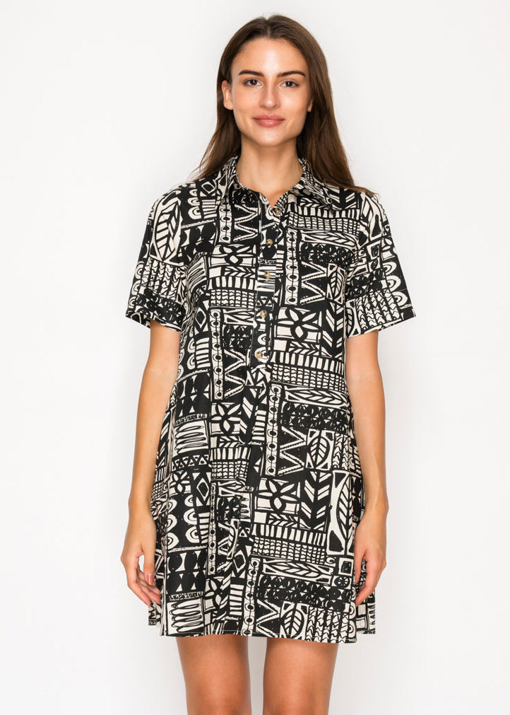 PIPER SHIRT MINI DRESS