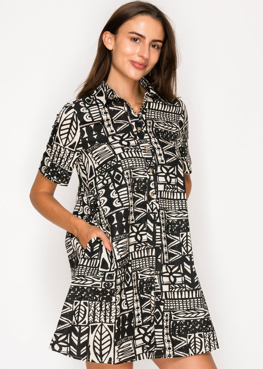 PIPER SHIRT MINI DRESS