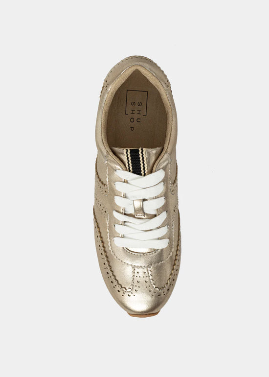 SHU SHOP THE PENELOPE GOLD SNEAKERS