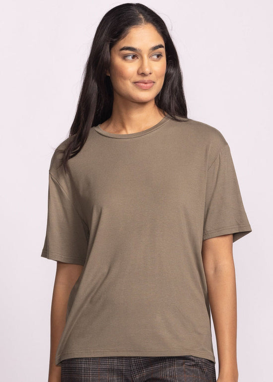 PINK MARTINI THE CAMILLA TOP – FOREST GREEN SHORT-SLEEVE TEE