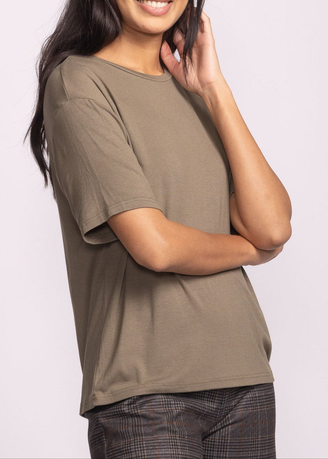 PINK MARTINI THE CAMILLA TOP – FOREST GREEN SHORT-SLEEVE TEE