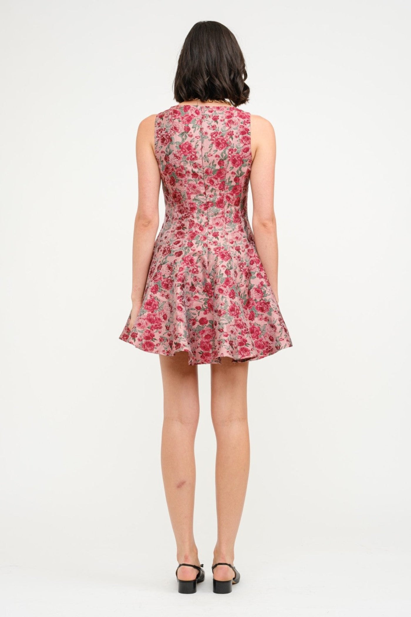 SOFIE THE LABEL CECILIA DRESS – FLORAL JACQUARD MINI DRESS