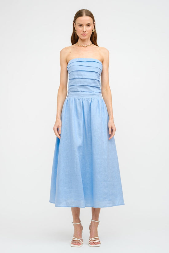 chinese dress ladies PENELOPE LINEN STRAPLESS MIDI DRESS K|LA Boutique chinese dress ladies PENELOPE LINEN STRAPLESS MIDI DRESS K|LA Boutique
