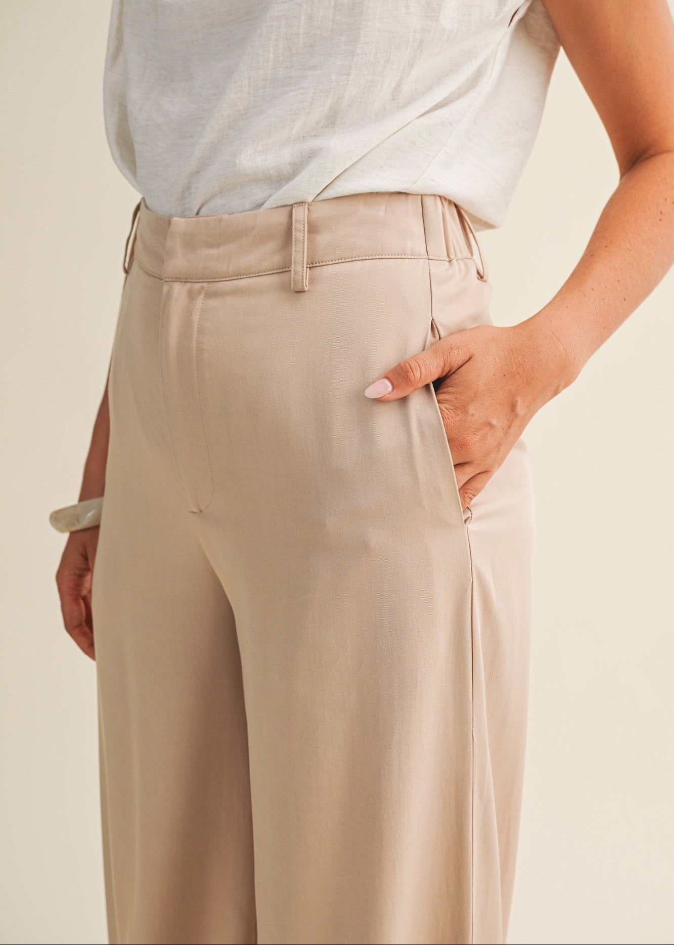 EVELYN WIDE-LEG PANTS