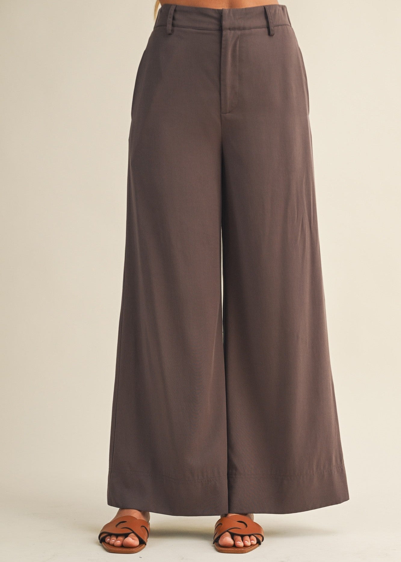 EVELYN WIDE-LEG PANTS