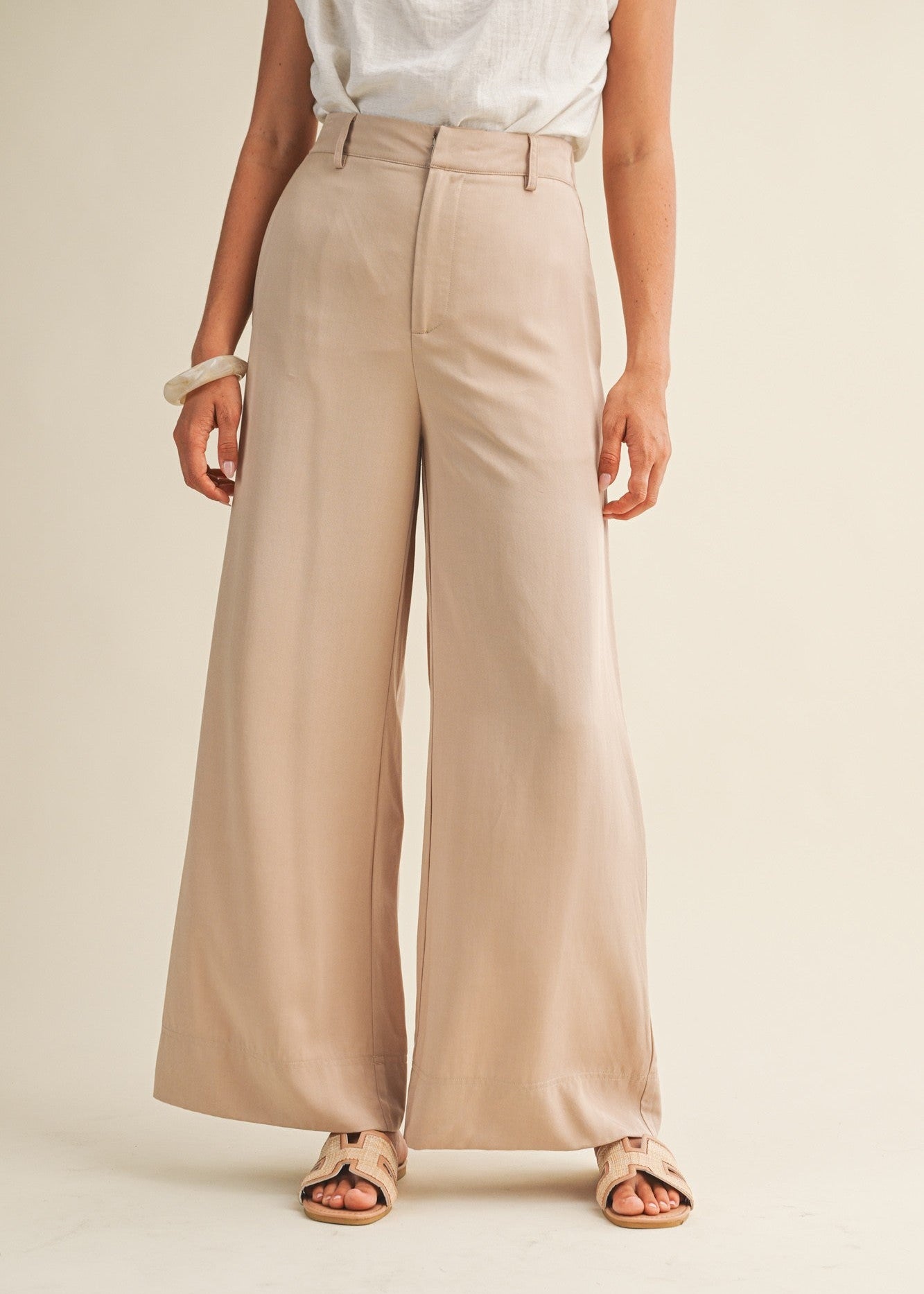 EVELYN WIDE-LEG PANTS