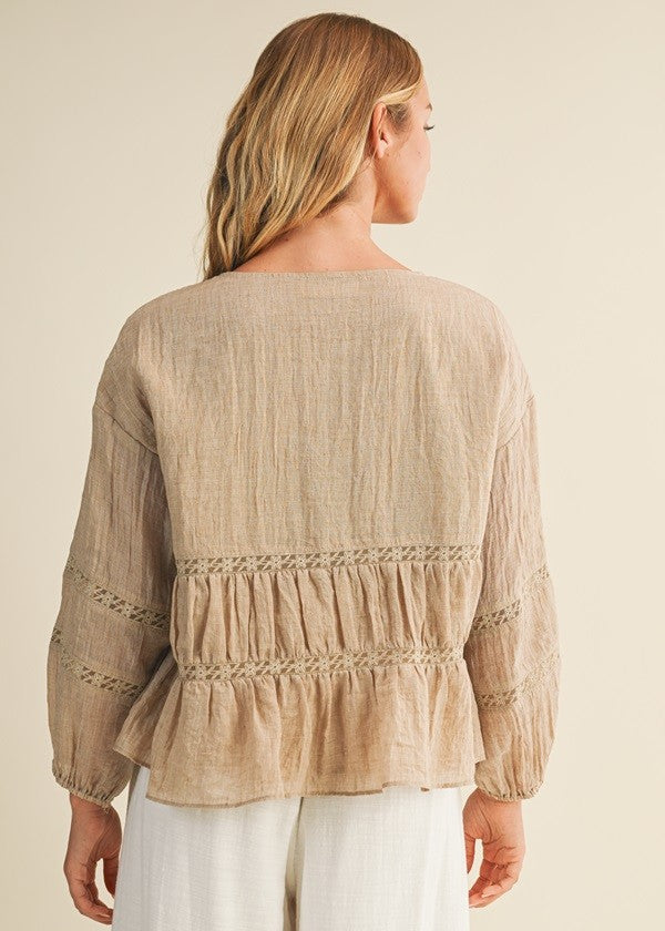 JESSICA RUFFLE BLOUSE