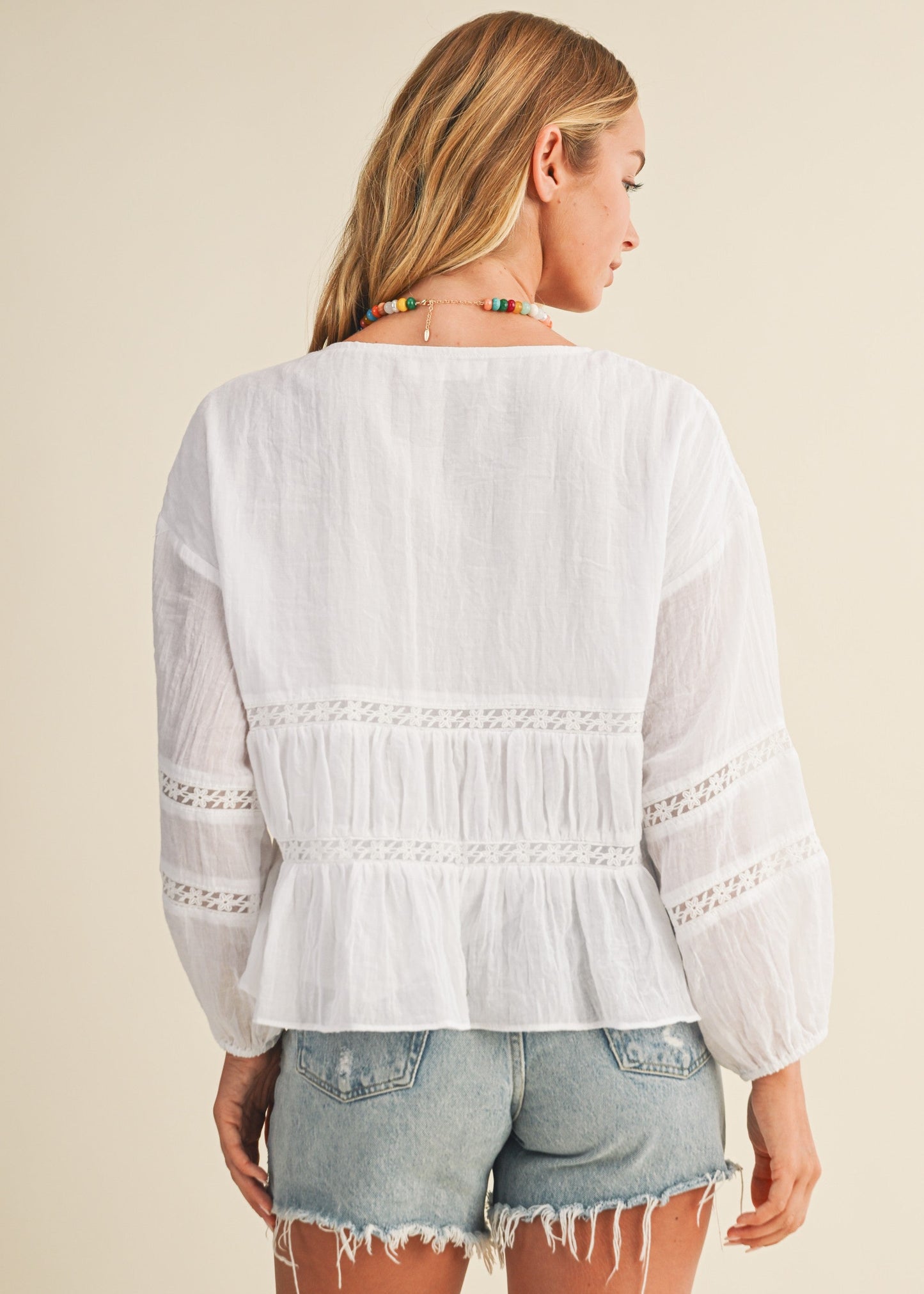 JESSICA RUFFLE BLOUSE
