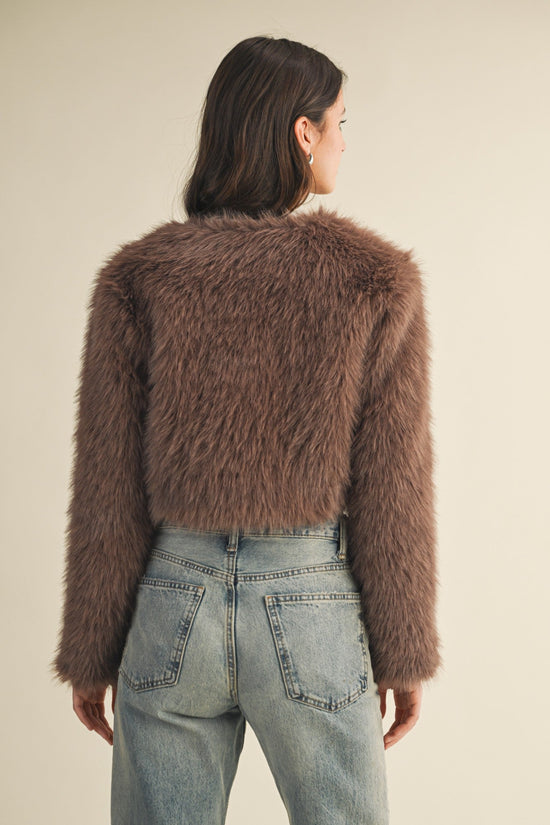 MOCHA FUR JACKET 