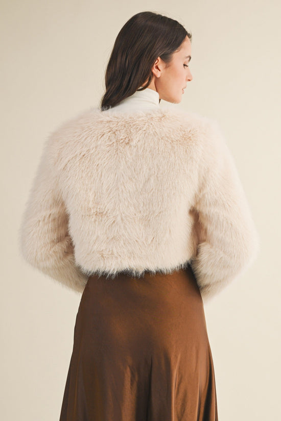 CREAM FUR JACKET