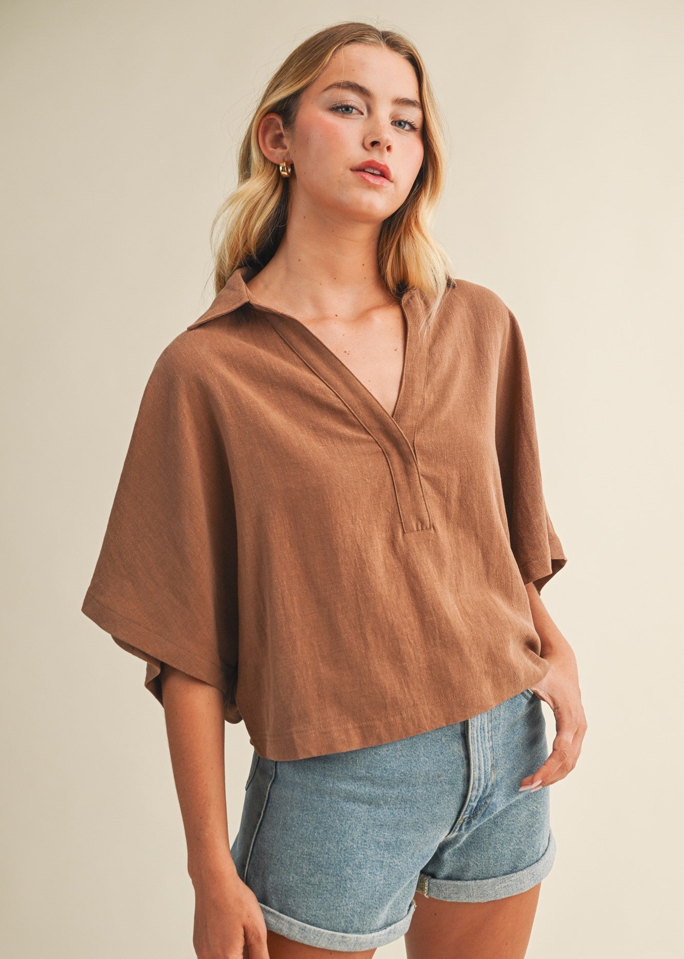 LYRA POPOVER COLLAR TOP