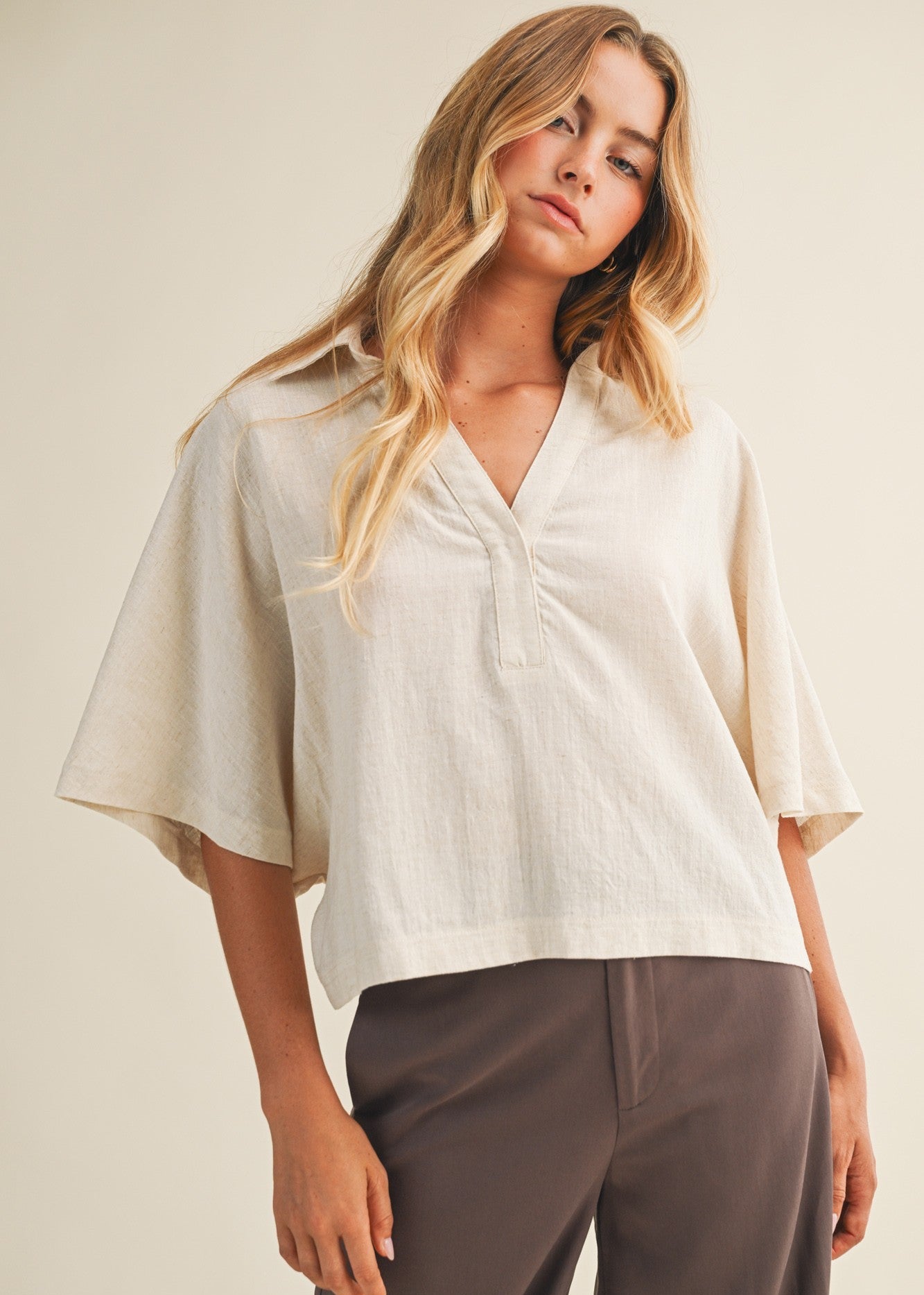 LYRA POPOVER COLLAR TOP