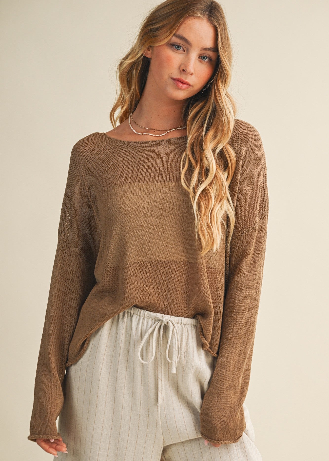 PAULA OVERSIZED SWEATER TOP
