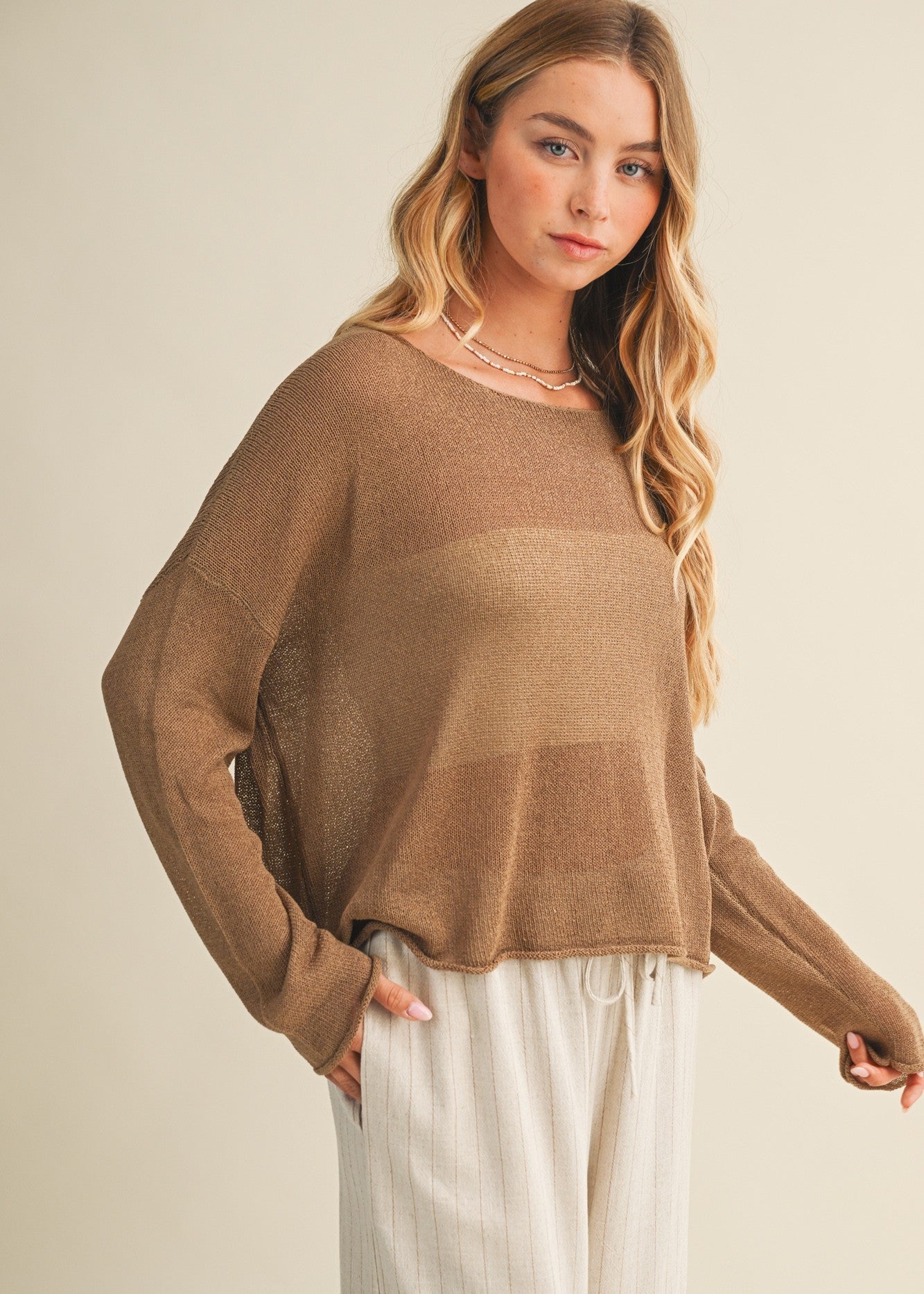 PAULA OVERSIZED SWEATER TOP