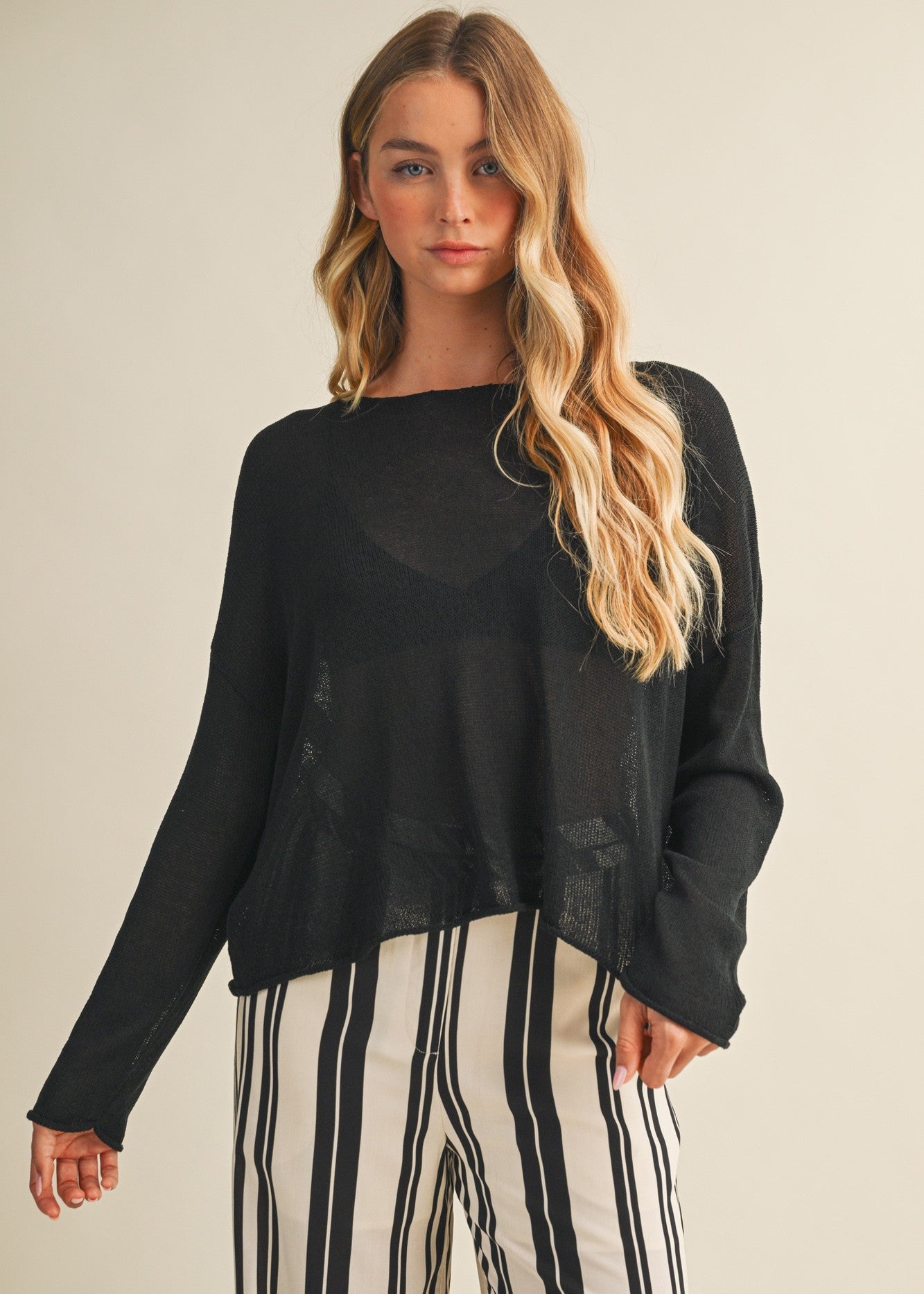 PAULA OVERSIZED SWEATER TOP