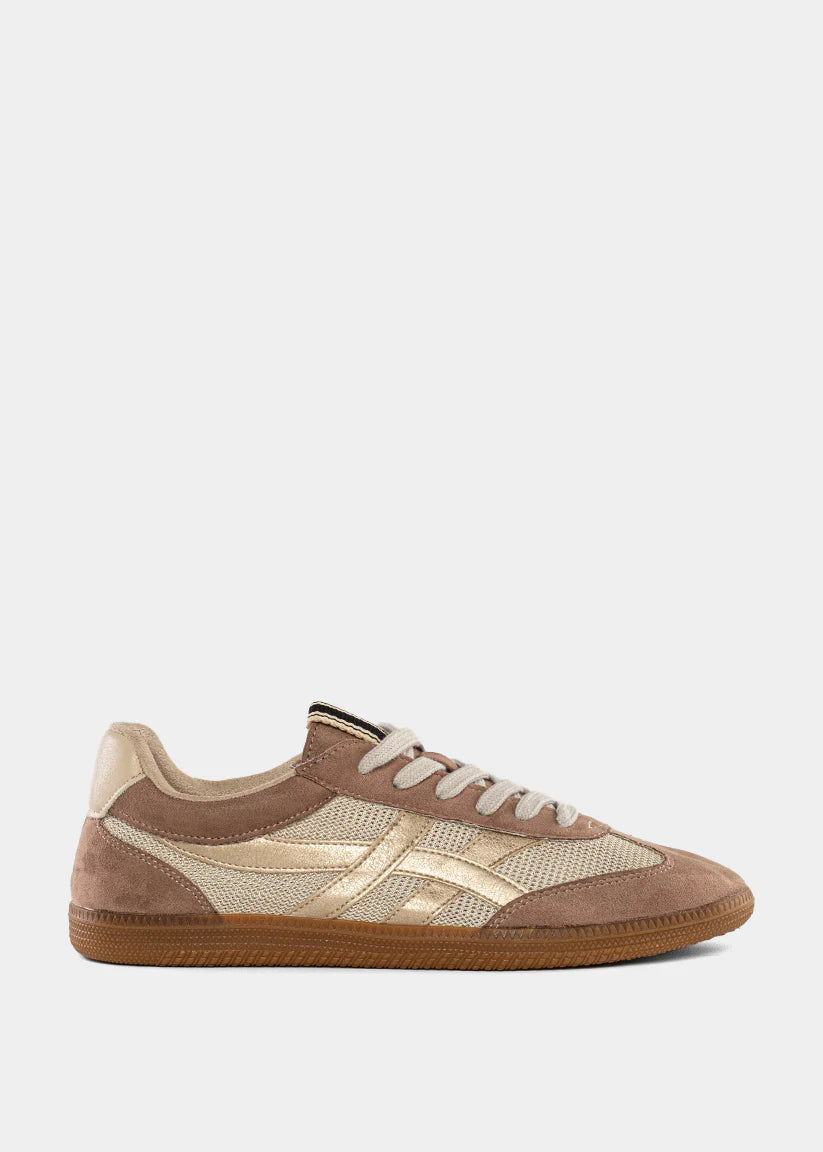 SASHA SNEAKERS – TAUPE SUEDE