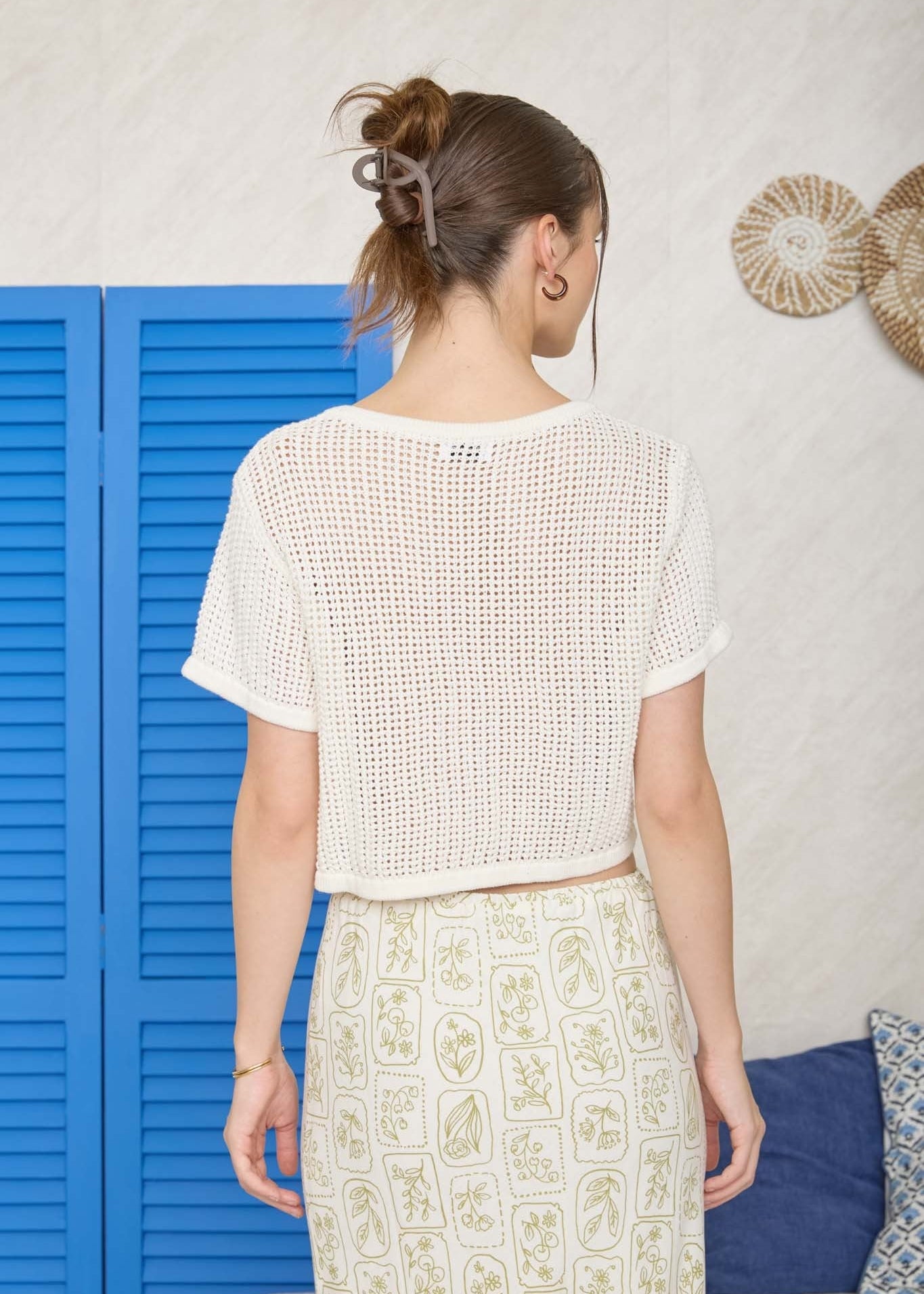 AMARA CROCHET CROPPED TOP