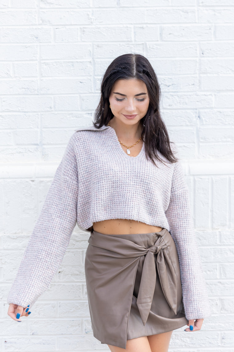 HALEY CROPPED SWEATER