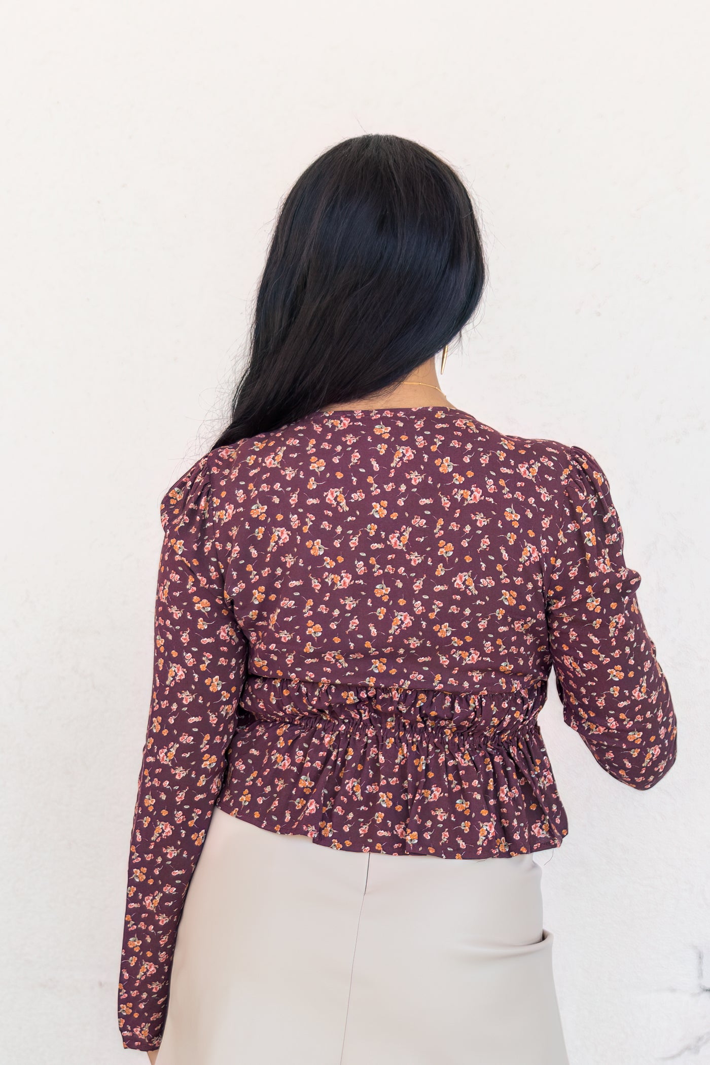 Load image into Gallery viewer, floral long sleeve top
