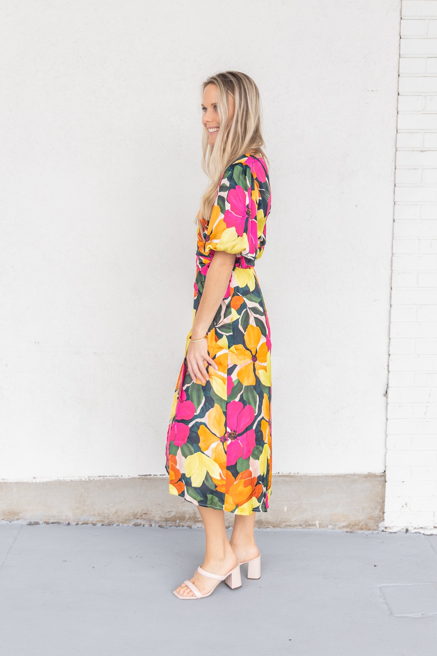 BRIGHT PATTERNED DRESS